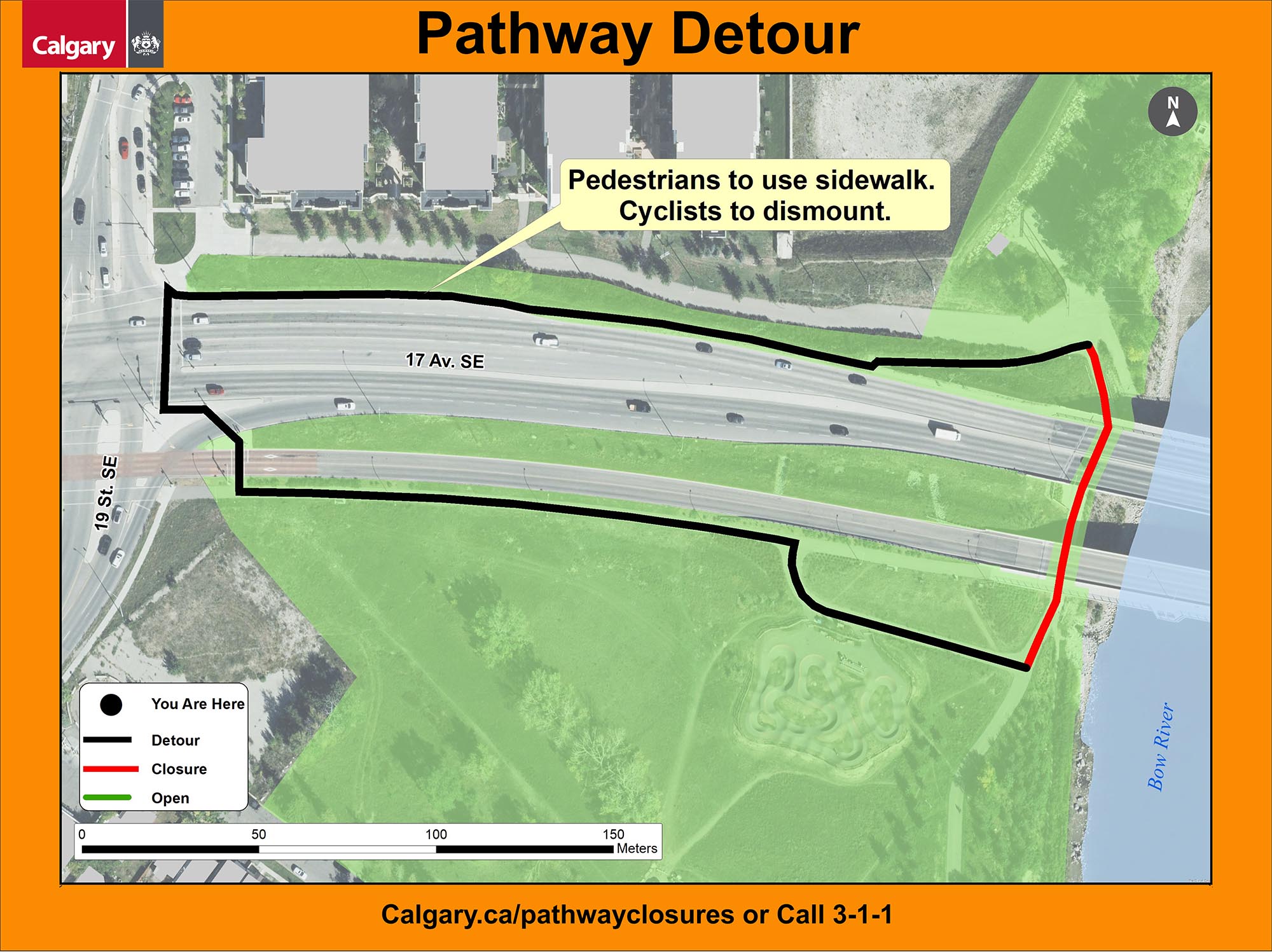 Pathway closure map