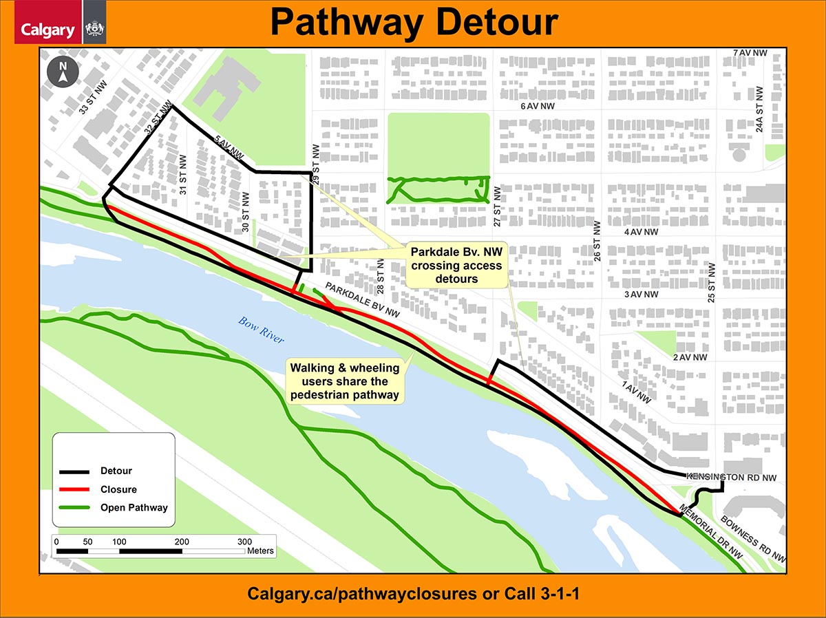 Pathway closure map
