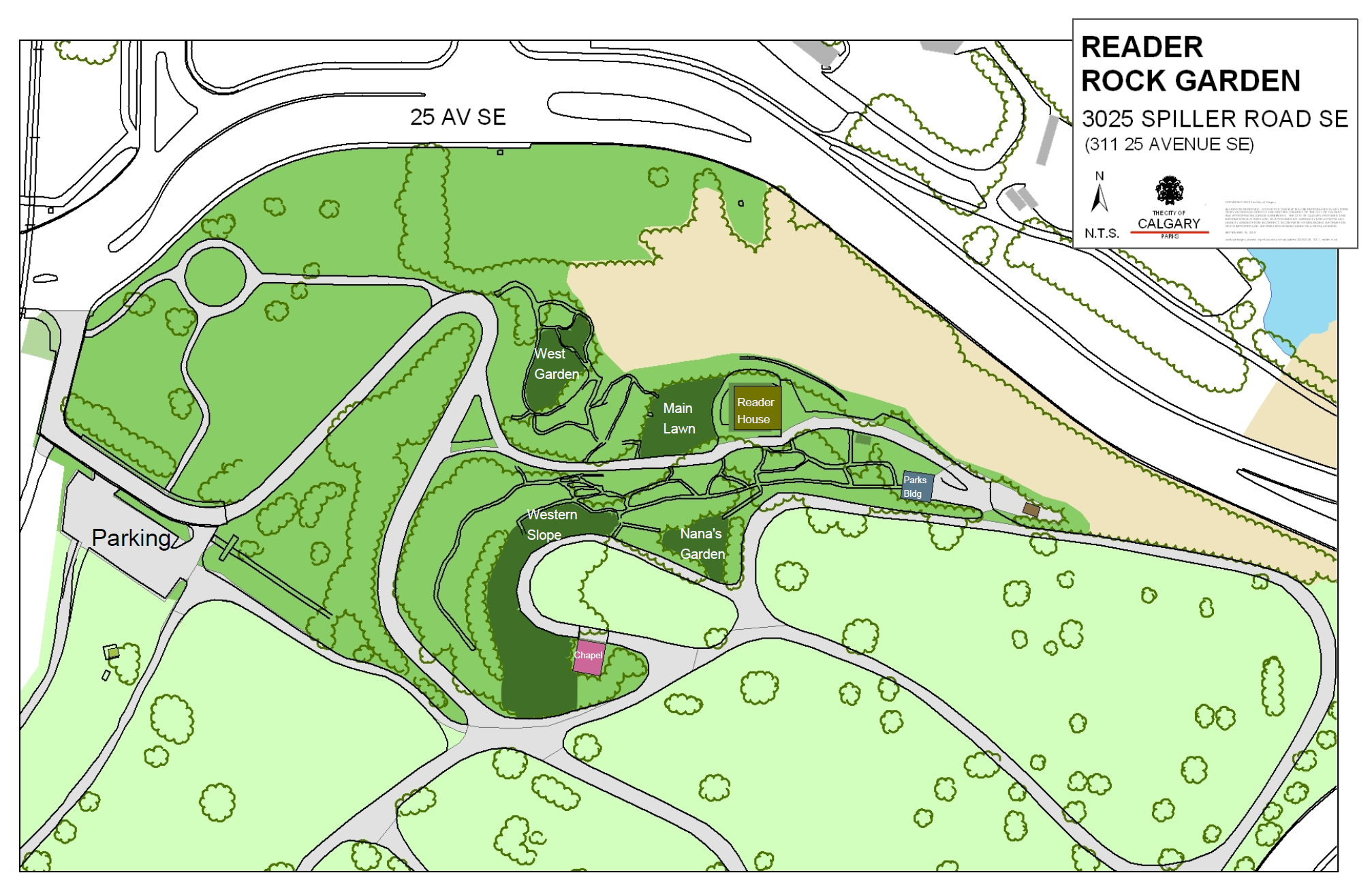 Map of reader rock garden