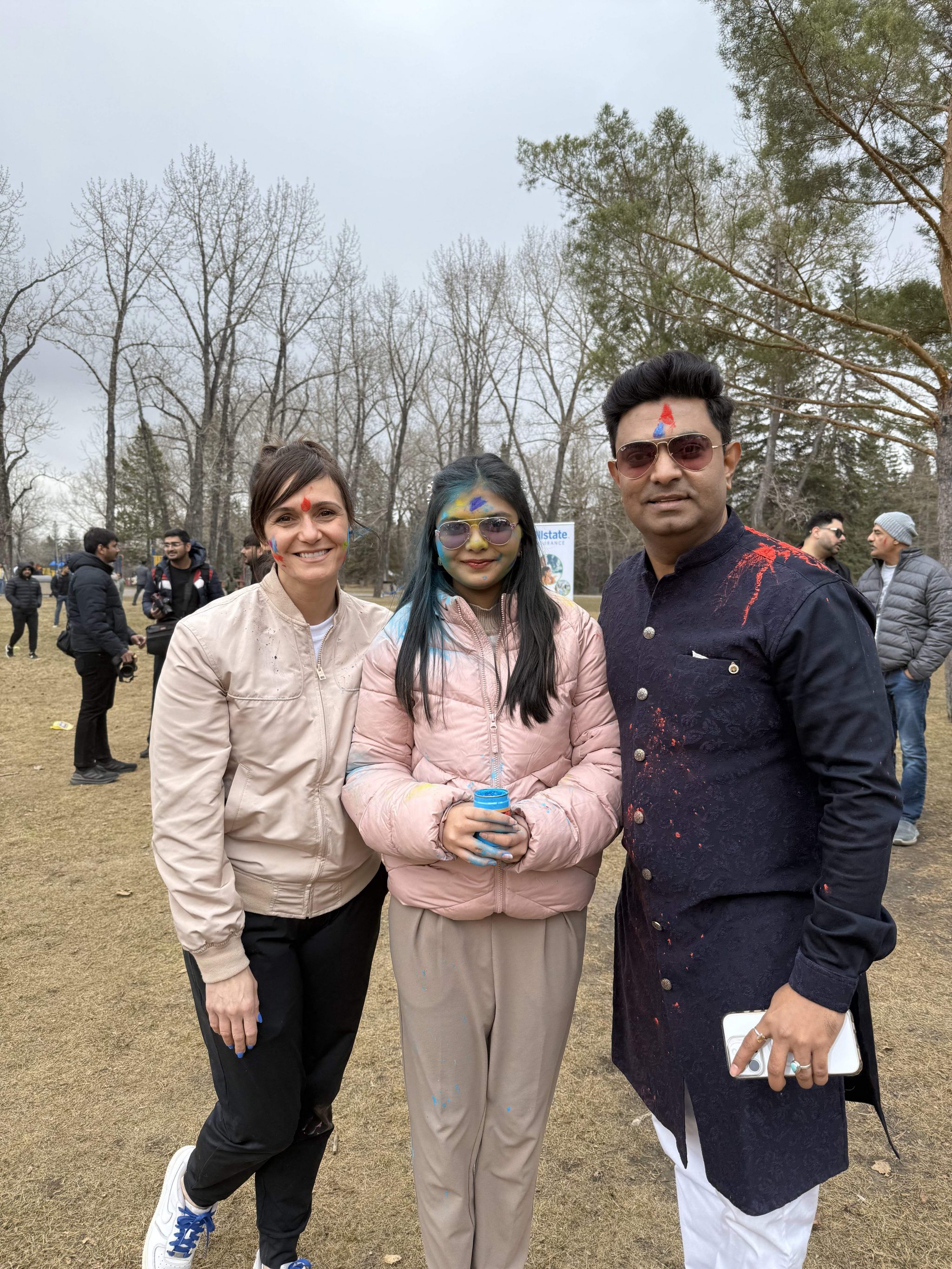 Councillor Sharp joined the colourful Holi celebration at Bowness Park with the Indians in Calgary organization!