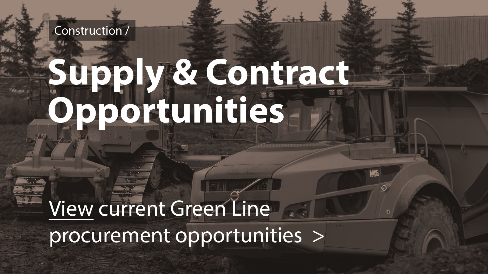 View current Green Line procurement opportunities