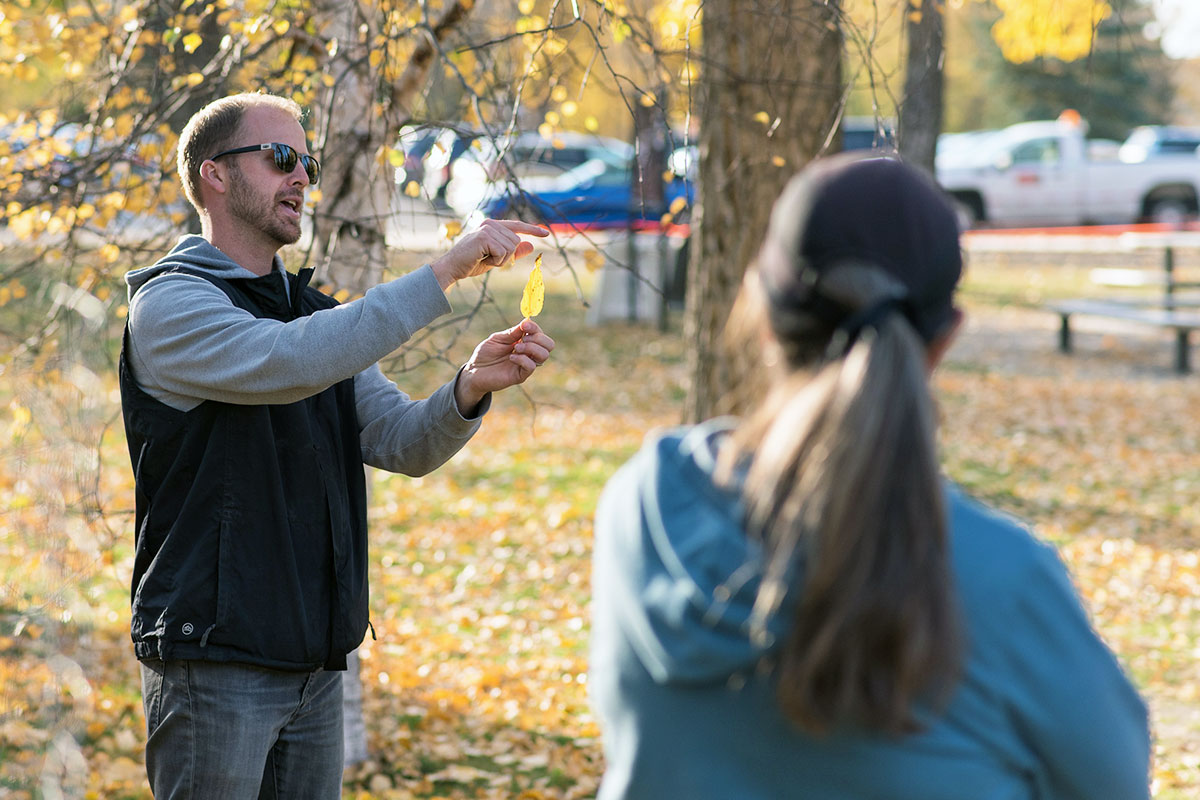 Bird watching instructor