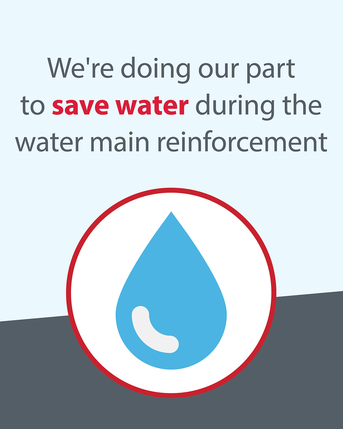 Doing our part to save water - social media image