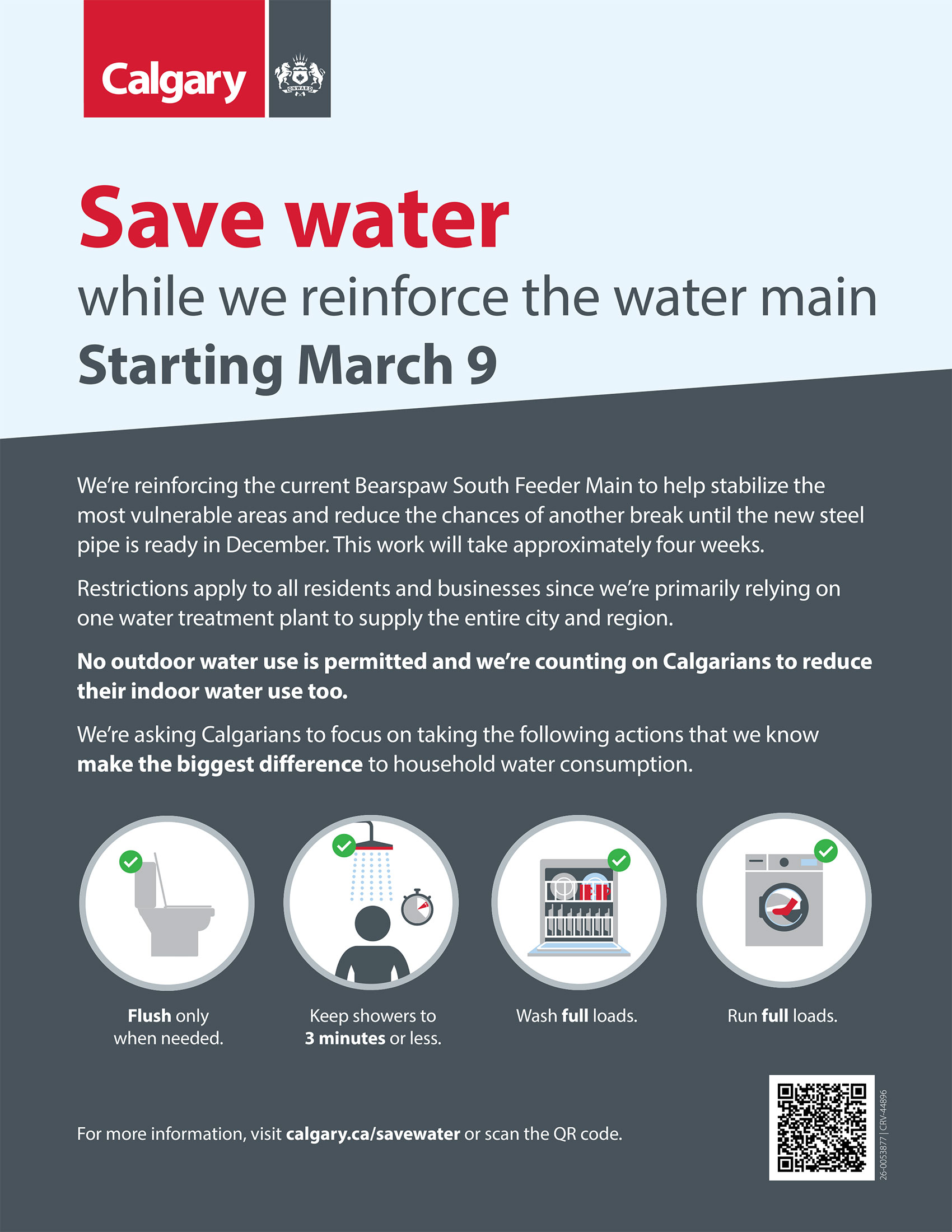 Water Conservation Poster Sandwich Board and Letter Size