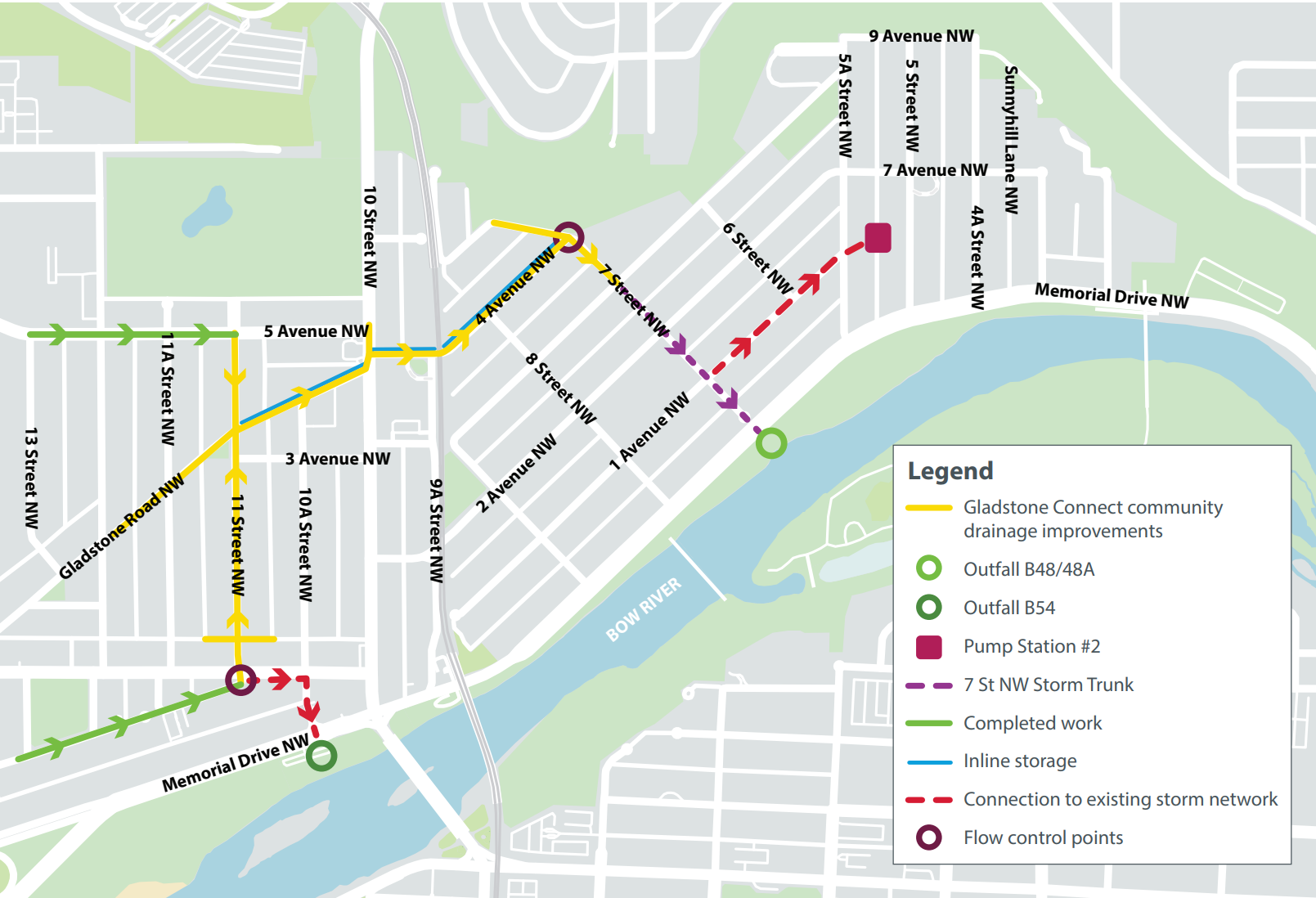 Gladstone connect map