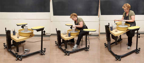 Accessible potters wheel