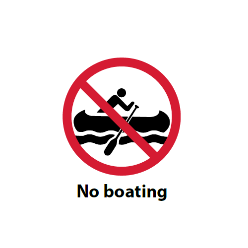 No boating.